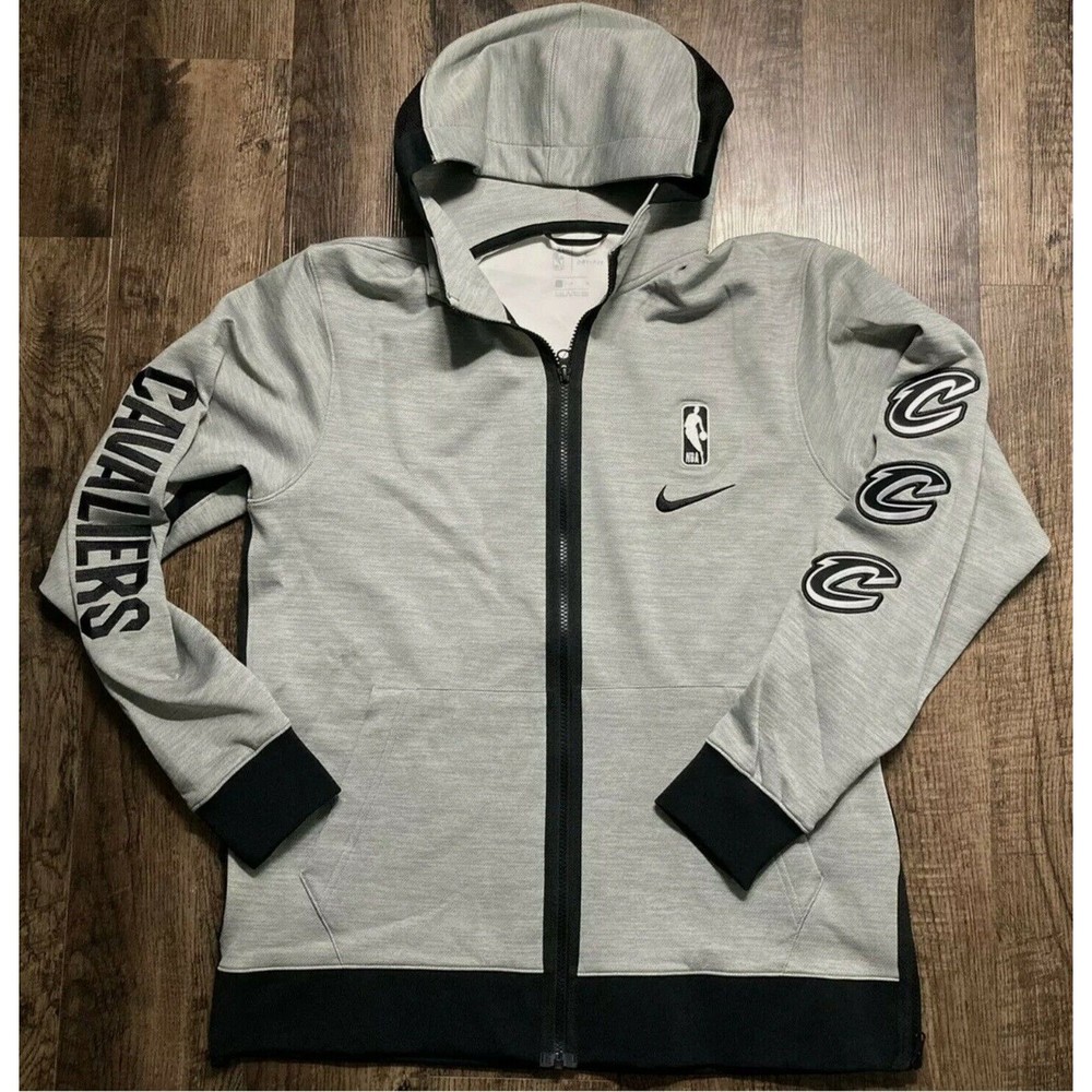 Nike NBA Cavaliers Basketball Therma Flex Showtime Zip Up Hoodie CU0489-063 Sz L